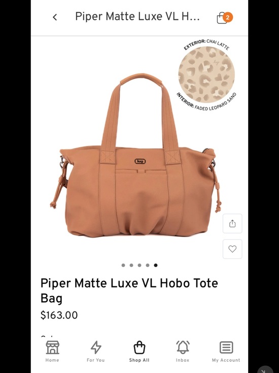 lug Handbags - lug Piper Matte Luxe Hobo Tote in Chai Latte